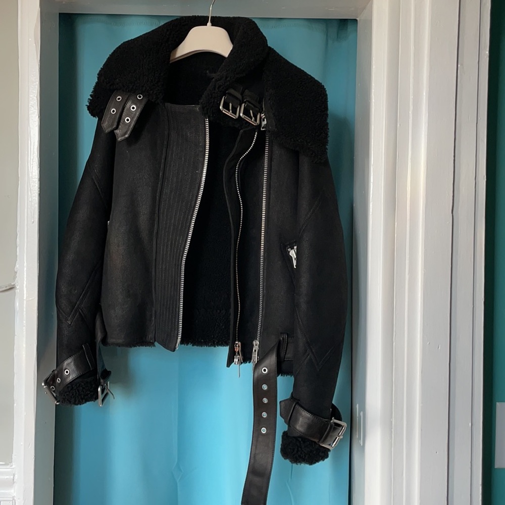 Allsaints Howell Shearling Jacket - Picture 6 of 16